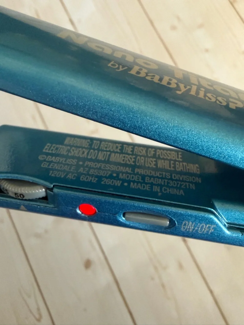 BaByliss Nano Teal Blue Hair Straightener - Picture 6 of 13